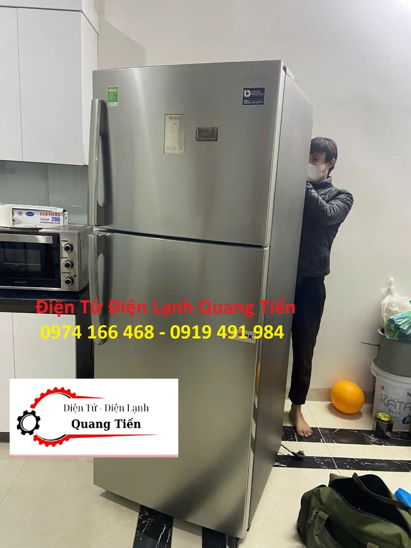 Điện Tử Điện Lạnh Quang Tiến đơn vị nạp gas, sửa chữa tủ lạnh ở Thanh Xuân Uy Tín, Giá Rẻ